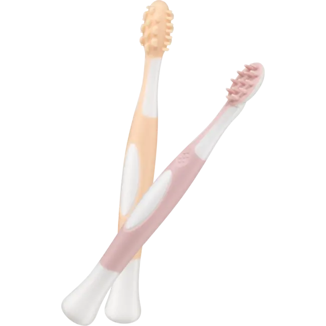 babylove Leerset Tandverzorging Roze-oranje 2 St