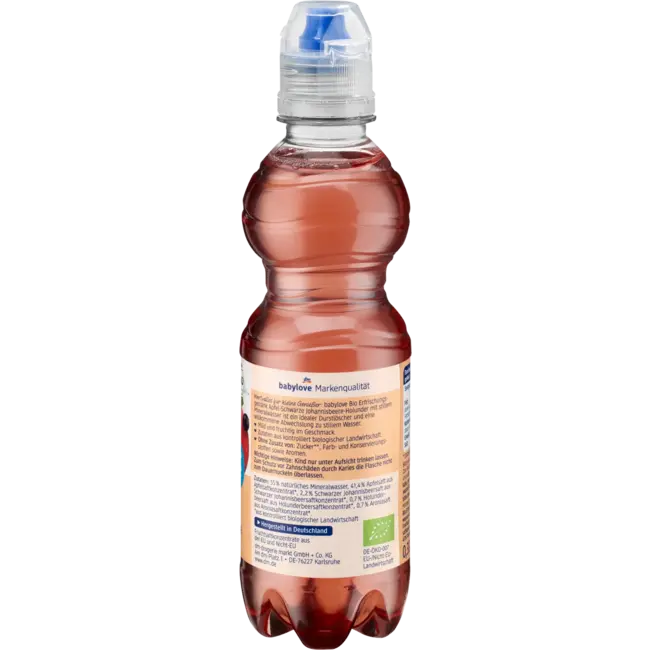 babylove Sap & Water Appel-zwarte Bessen-vlierbessen 330 ml