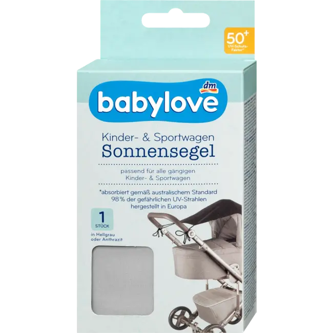 babylove Schaduwdoek Lichtgrijs 1 St