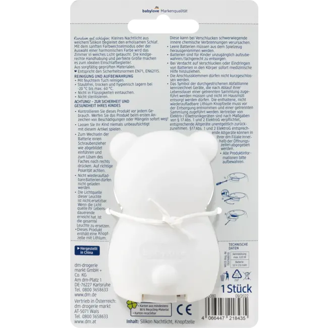 babylove Nachtlampje Siliconen 1 St