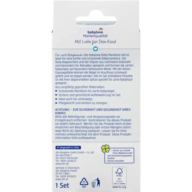 babylove Babymanicureset 1 St