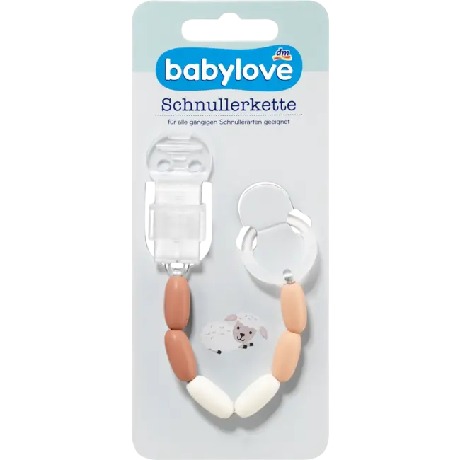 babylove Speenketting Roze/beige 1 St