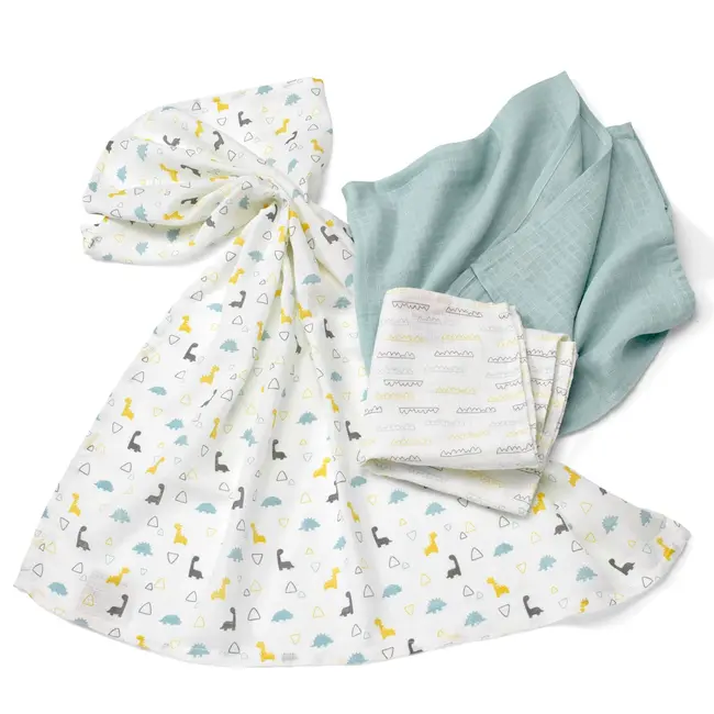 babylove Hydrofiele Doeken Blauw/wit 3 St