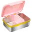 babylove Brooddoos RVS Roze/mosterd 1 St