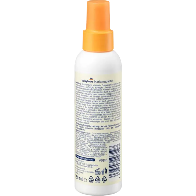 babylove Zonnespray Baby Sensitive SPF 50+ 150 ml