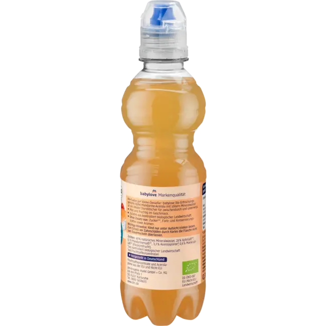 babylove Sap & Water Appel-mandarijn Acerola 330 ml