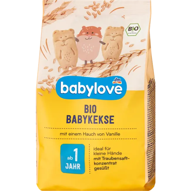 babylove Bio Babykoekjes Vanille Vanaf 1 Jaar 125 g