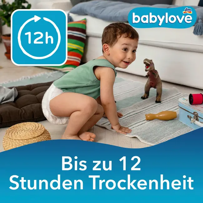 babylove Windeln Premium Gr. 5+, Juniorplus, 11-18 Kg, Monatspack 136 St