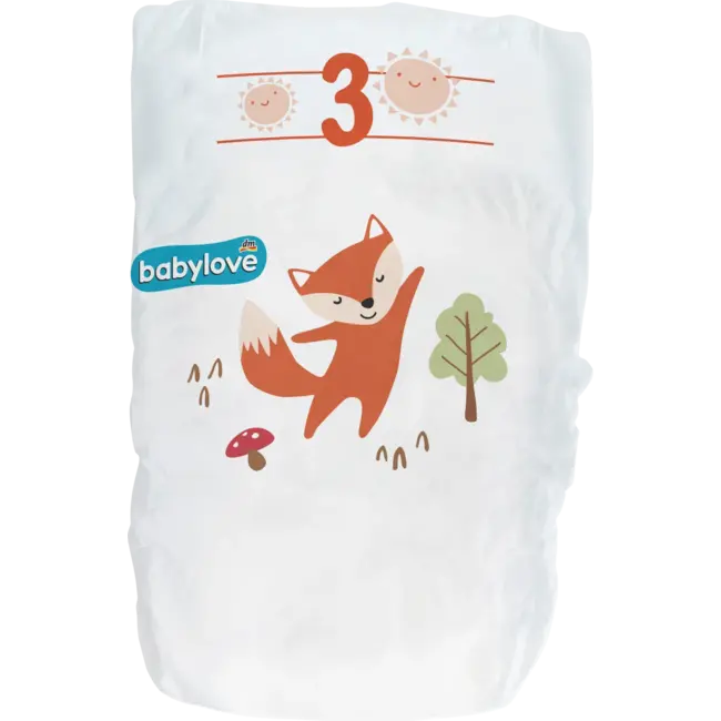 babylove Windeln Gr. 3 Midi (4-9 Kg), Jumbopack 92 St