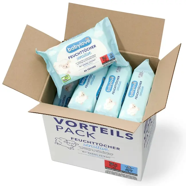 babylove Natte Doekjes Sensitive (12x80 St) 960 St