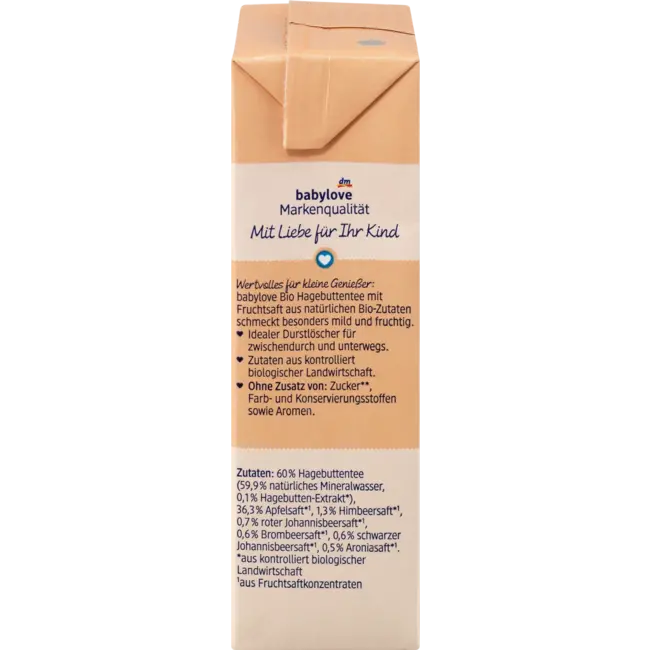 babylove Kinderthee Rozenbottel Met Vruchtensap 200 ml