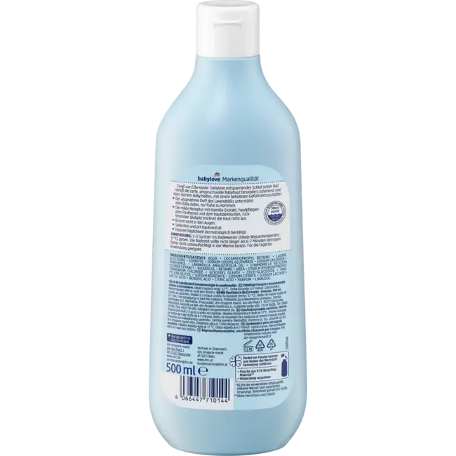 babylove Babybadadditief Ontspannend Slapen Lekker Bad Sensitive 500 ml