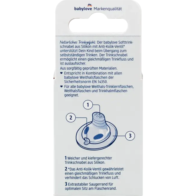 babylove Siliconen Softdrinkbek, Maat 2, Vanaf 6 Maanden 1 St