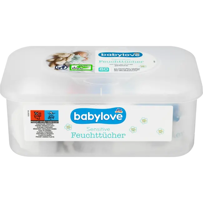babylove Natte Doekjes Sensitive Box 80 St