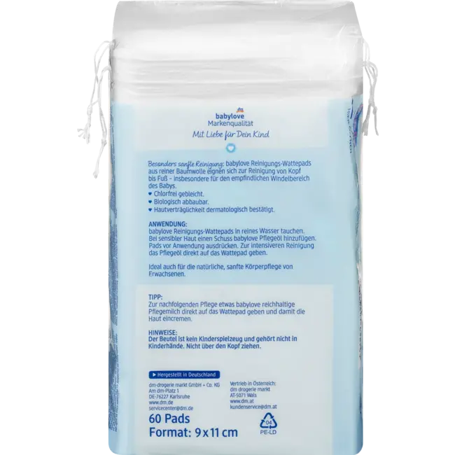 babylove Reiniging Wattenschijfjes 60 St