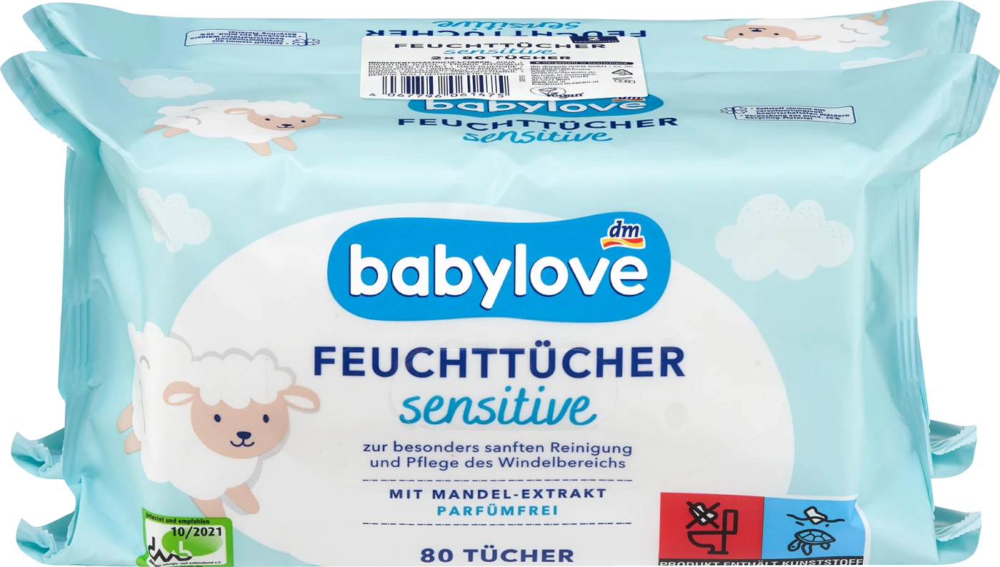 babylove - Feuchttücher (4x80 St), 320 St
