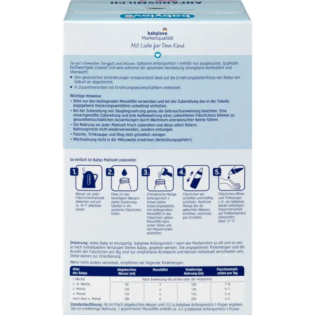 babylove Aanvangsmelk 1 Vanaf De Geboorte 500 g