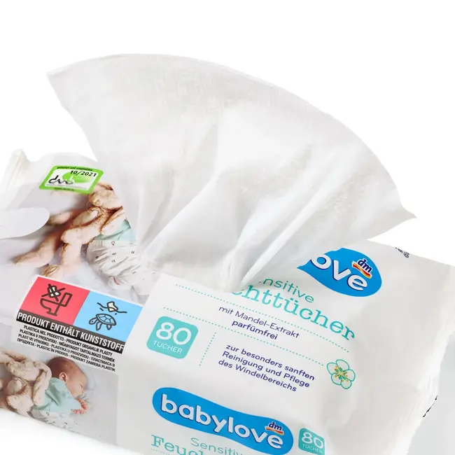 babylove Natte Doekjes Sensitive 4x80 Stuks 320 St