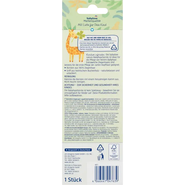babylove nature Baby Haarborstel 1 St