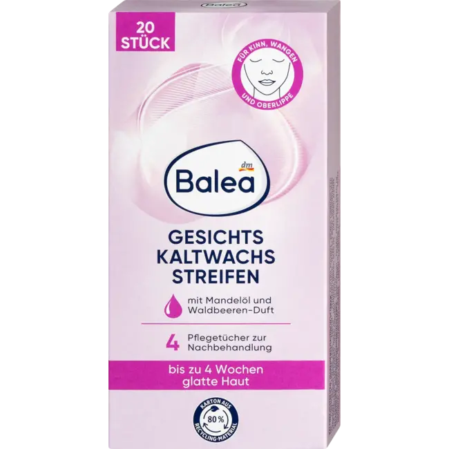 Balea Koude Waxstrips Gezicht 20 St