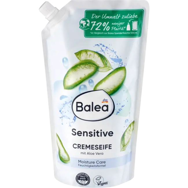 Balea Crèmezeep Sensitive Navulling 850 ml