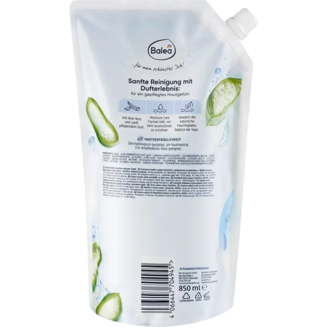 Balea Crèmezeep Sensitive Navulling 850 ml