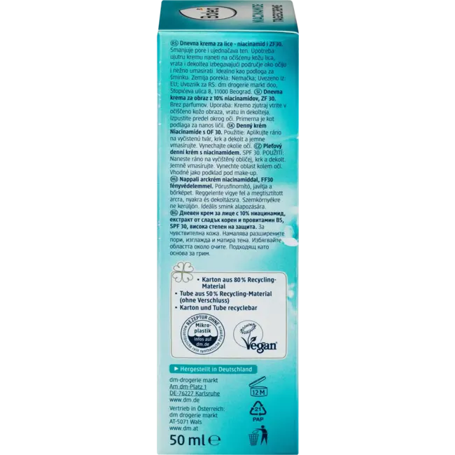 Balea Gezichtscrème Niacinamide SPF 30 50 ml