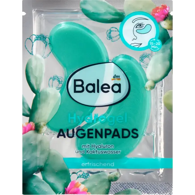 Balea Oogpads Hydrogel Cactuswater (1 Paar) 2 St