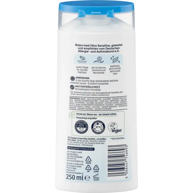 Balea med Shampoo Ultra Sensitive 250 ml