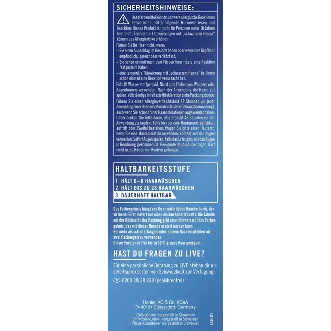 Schwarzkopf LIVE Haarverf Urban Metallics, U68 Ruby Glaze 1 St