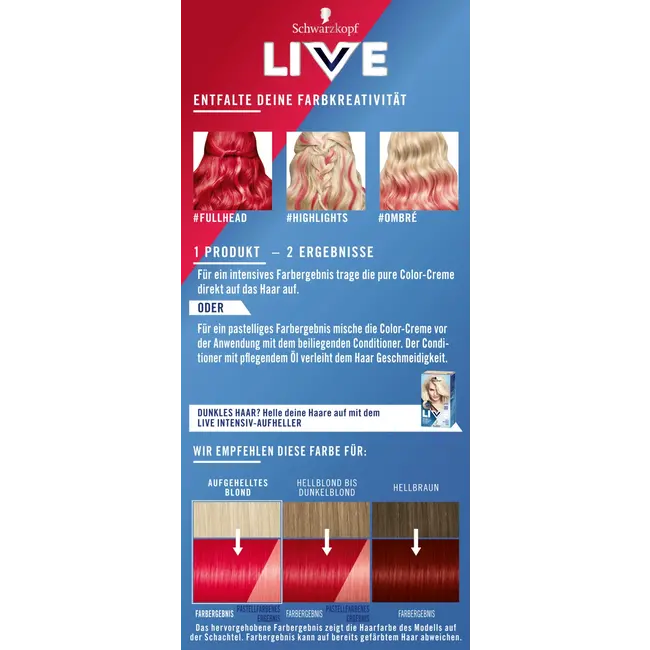 Schwarzkopf LIVE Ultra Brights 092 Pillar Box Red 1 St