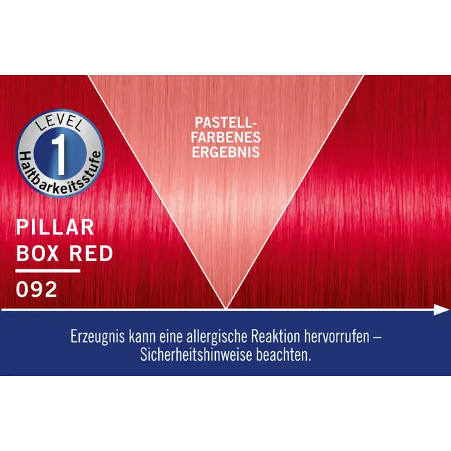 Schwarzkopf LIVE Ultra Brights 092 Pillar Box Red 1 St