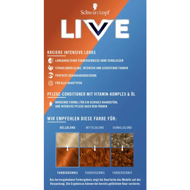 Schwarzkopf LIVE Haarverf 077 Caramel Copper 1 St