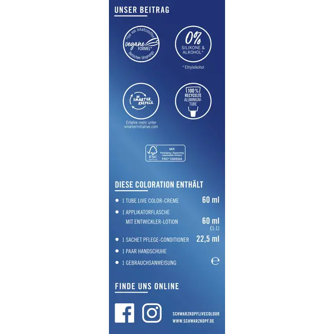 Schwarzkopf LIVE Haarverf 077 Caramel Copper 1 St