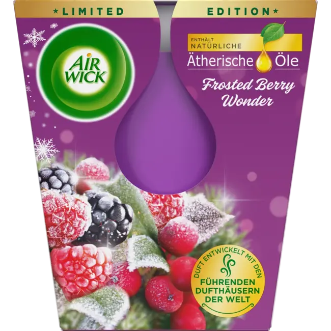 AirWick Geurkaars In Glas Frosted Berry Wonder 220g