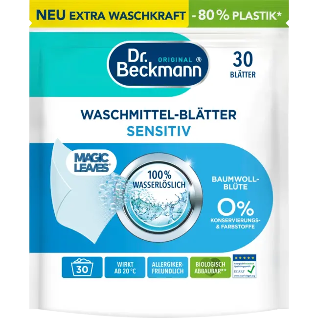MAGIC LEAVES Wasmiddel Blaadjes Sensitive 30 Wl