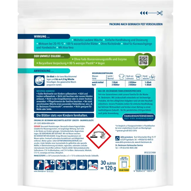 MAGIC LEAVES Wasmiddel Blaadjes Sensitive 30 Wl