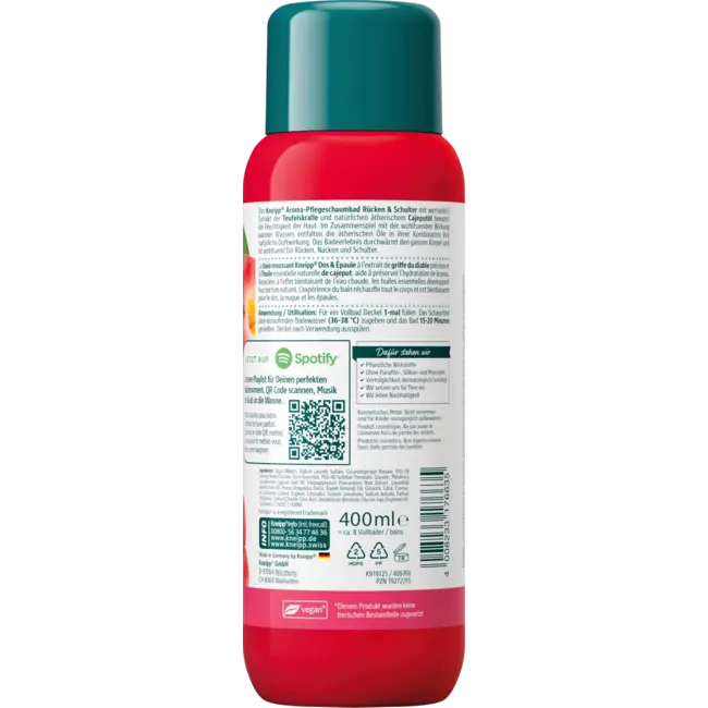 Kneipp Schuimbad Rug & Schouder 400 ml