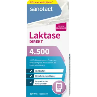 SANOTACT sanotact Lactase Direct 4500, Mini Tabletten 100 Stuks