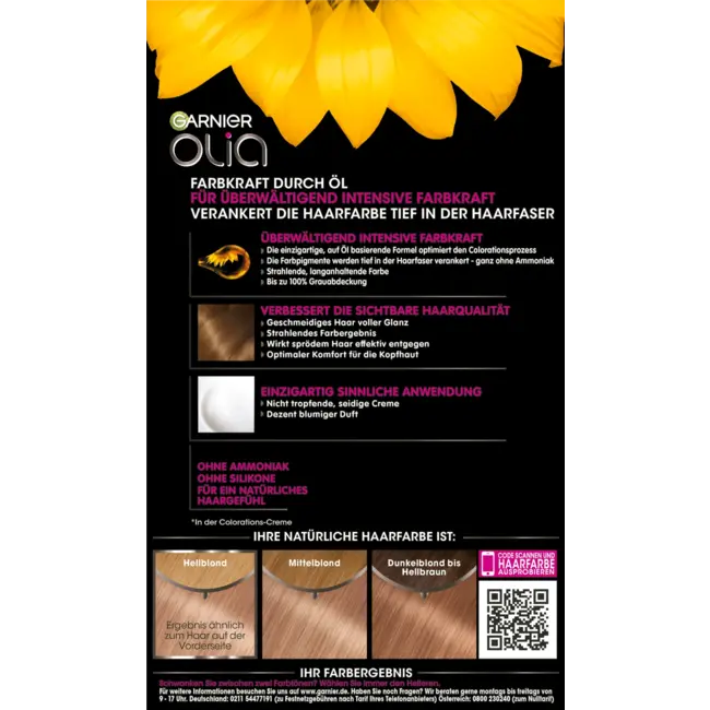 Garnier Olia Haarverf 8.12 Glanzend Blond 1 St