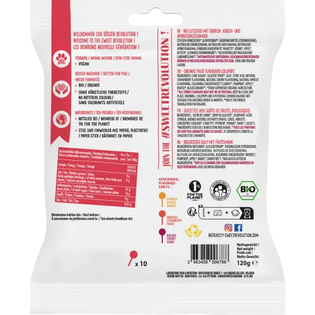 NOT GUILTY Lollies Holly Pop 120 g