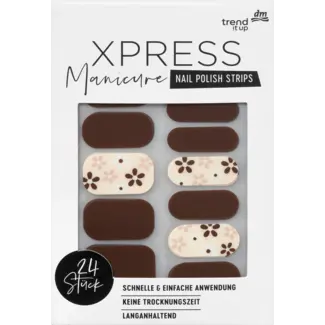 Trend !t Up trend !t up Nagelfolie XPRESS Manicure 052 Brown Flower Aesthetics