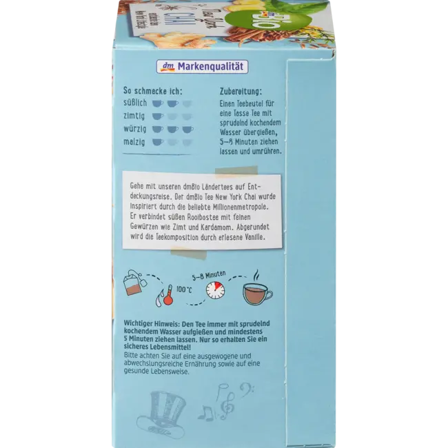 dmBio Rooibostee New York Chai 20 zakjes 40 g