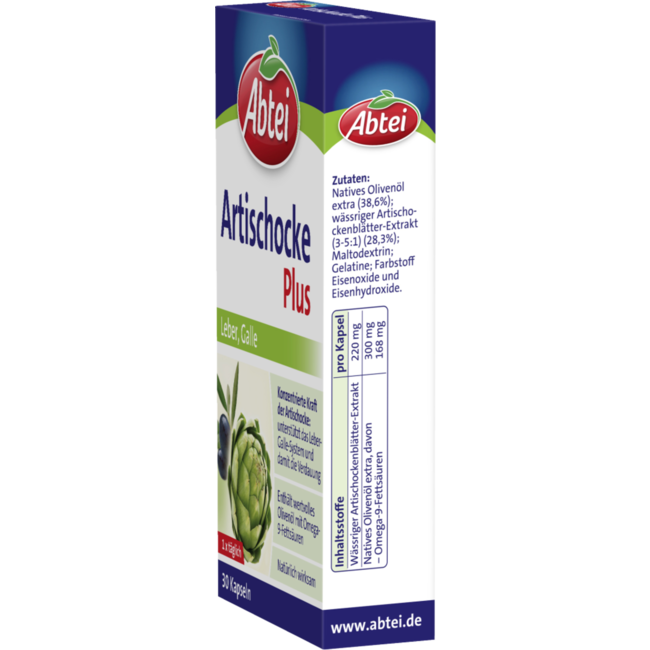 Abtei Artisjok Plus Lever en Gal Capsules 30st