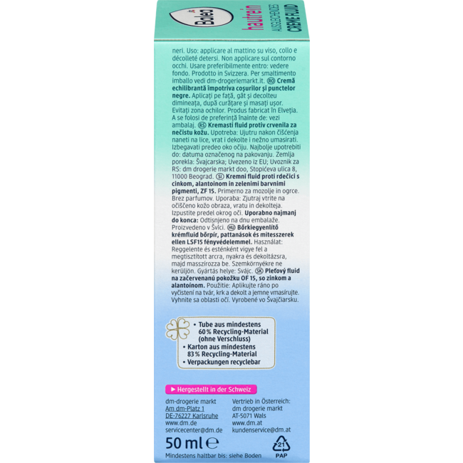 Balea Hautrein Balancing Crème-Fluid 50 ml