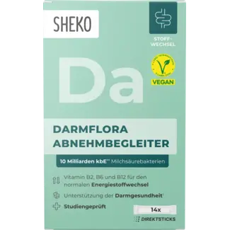 SHEKO SHEKO Darmflora Afslankmetgezelsticks, 14 Stuks