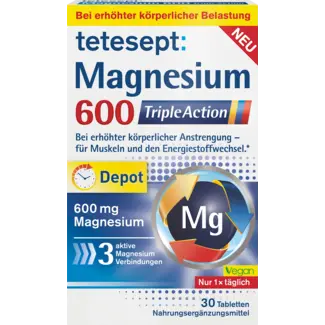 tetesept tetesept Magnesium 600 Triple Action Tabletten 30 St