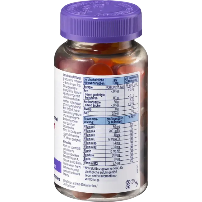 Mivolis Multivitamine Gummies 60 St 120.0 g