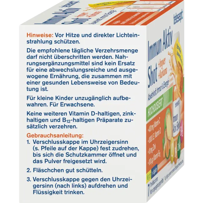 tetesept Immuun Actief Gember Kurkuma Drinkampullen 7 St 81.76 g