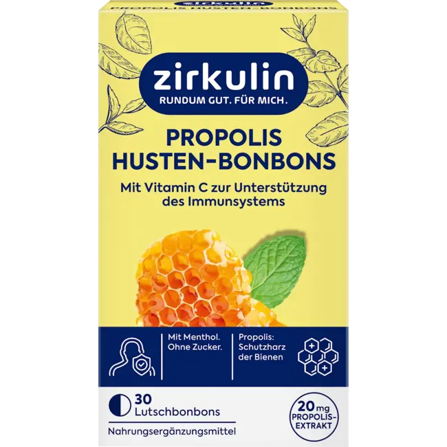 Zirkulin Propolis Husten-bonbons 30 Stuks 45.0 g